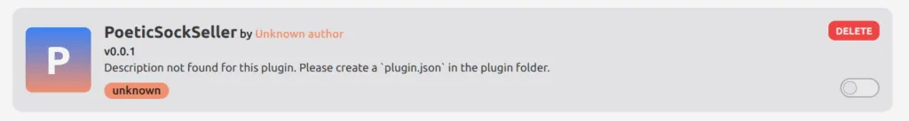 PoetickSockSeller plugin