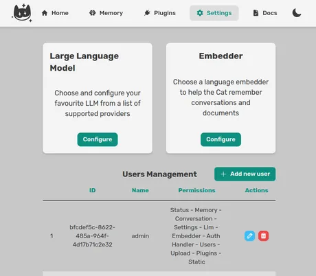 Admin panel settings