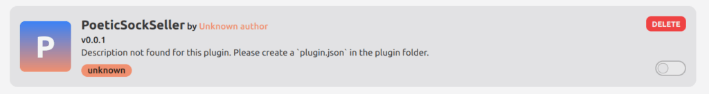 PoetickSockSeller plugin